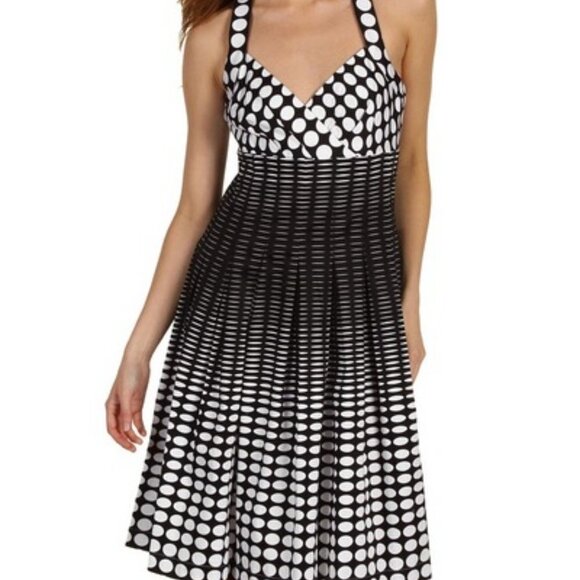 CALVIN KLEIN‎ FIT & FLARE X BACK DRESS SIZE 8 - Picture 1 of 10
